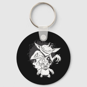 Halloween-Monster mit gruseliger Kreatur-Design Schlüsselanhänger