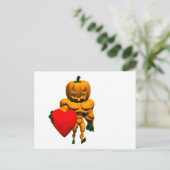 Halloween-Monster mit Herz Postkarte (Stehend Vorderseite)