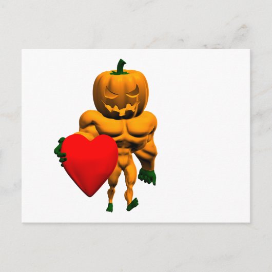 Halloween-Monster mit Herz Postkarte (Vorderseite)