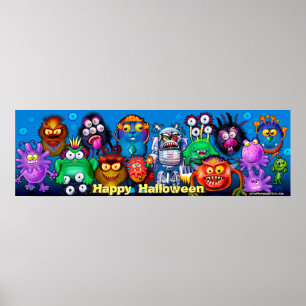 Halloween Monster Mixer Party Poster