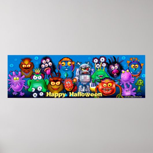 Halloween Monster Mixer Party Poster (Vorne)
