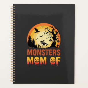 Halloween-Monster-Mutter der Skelettfamilie Planer