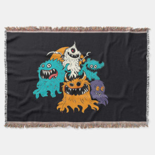 Halloween/Monster/Oktober/Herbst Decke