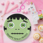 Halloween Monster Paper Plate Pappteller (Party)