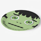 Halloween Monster Paper Plate Pappteller (Schrägansicht)
