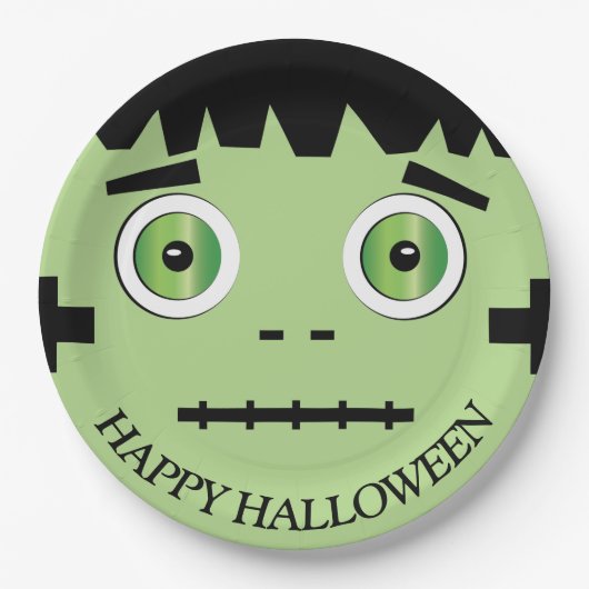 Halloween Monster Paper Plate Pappteller (Vorderseite)