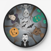 Halloween-Monster Pappteller (Vorderseite)