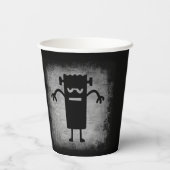 Halloween-Monster-Party-Tasse Pappbecher (Rückseite)