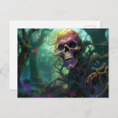 Halloween Monster Postkarte (Vorne/Hinten)