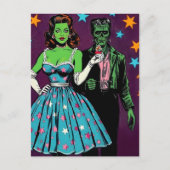 Halloween-Monster Postkarte (Vorderseite)