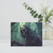 Halloween Monster Postkarte (Stehend Vorderseite)