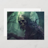 Halloween Monster Postkarte (Vorne/Hinten)
