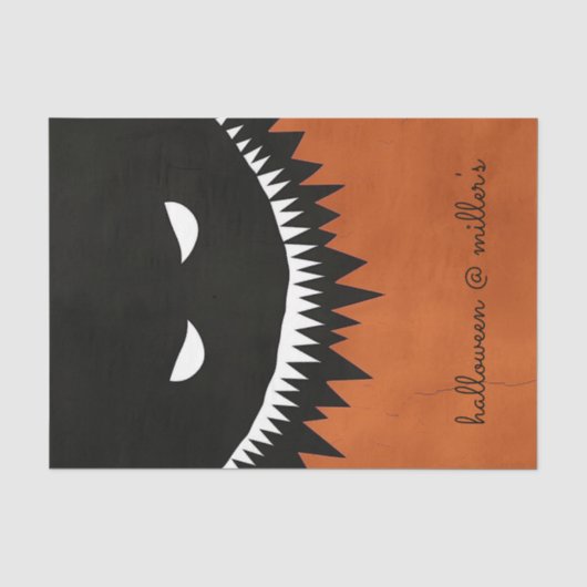 Halloween Monster Seidenpapier (Vorderseite)