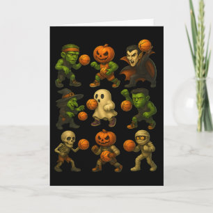 Halloween Monster Sketch Funny Costume 2 Karte