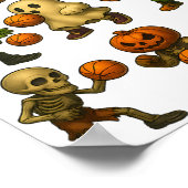 Halloween Monster Sketch Funny Costume 2 Poster (Ecke)