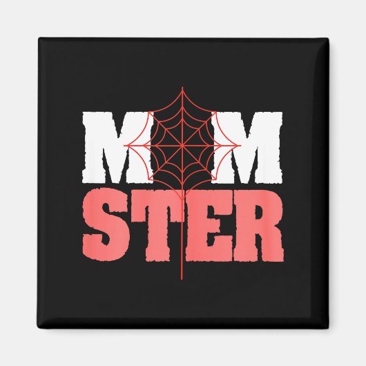 Halloween-Monster-Spinnennetz-Design Magnet (Vorne)