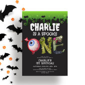 Halloween Monster Spooktacular 1. Geburtstag Einladung