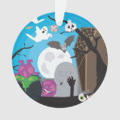 Halloween Monster Szene Ornament (Vorderseite)