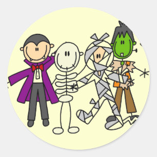 Halloween-Monster T-Shirts und Geschenke Runder Aufkleber