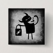 Halloween Monster Trick oder Treater Button (Vorderseite)