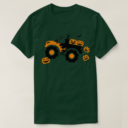 Halloween Monster Truck 1 T-Shirt (Design vorne)