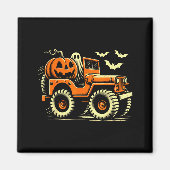 Halloween Monster Truck Ghost Magnet (Vorne)