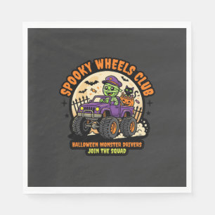 Halloween-Monster-Truck-Nacht Serviette