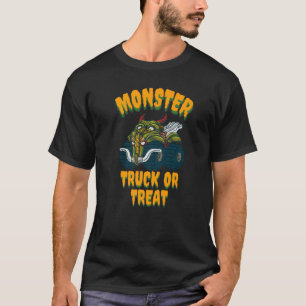 Halloween Monster Truck oder Leckerei Goblin Kinde T-Shirt
