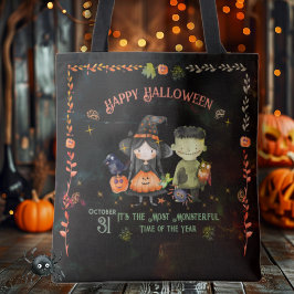 Halloween Monster und eine Hexe Tasche