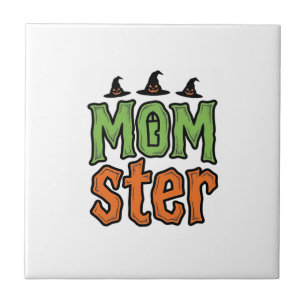 Halloween-Monster Vintage-Mom-Shirt-Design_1 Fliese