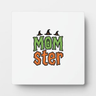 Halloween-Monster Vintage-Mom-Shirt-Design_1 Fotoplatte