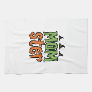 Halloween-Monster Vintage-Mom-Shirt-Design_1 Geschirrtuch