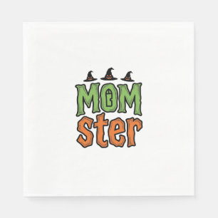 Halloween-Monster Vintage-Mom-Shirt-Design_1 Serviette