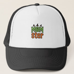 Halloween-Monster Vintage-Mom-Shirt-Design_1 Truckerkappe