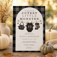 Halloween-Monster-Wäscheleine1 Gingham-Baby-Party