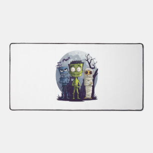 Halloween Monster Yoga-Klasse Schreibtischunterlage