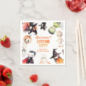 Halloween-Monster zum Geburtstag des niedlichen Ko Serviette (Beispiel)