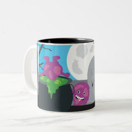 Halloween Monster Zweifarbige Tasse