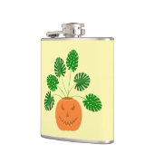 Halloween Monstera Pflanze in Pumpkin Flachmann (Links)