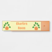 Halloween Monstera Pflanze in Pumpkin Individuelle Türschild (Vorderseite )