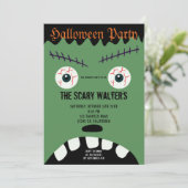 Halloween-Monstereyeball-Party Einladung (Stehend Vorderseite)