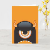 Halloween-Monsterkarte Karte (Gelbe Blume)