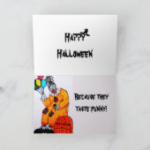 HALLOWEEN MONSTERN ESSEN KEINE CLOWNS-Karte Karte (Innenseite)