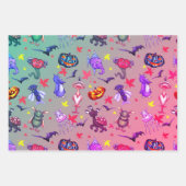 Halloween Monsters Geschenkpapier Set (Vorderseite 3)