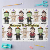 Halloween Monsters Kindergeburtstag Seidenpapier (Basteln)