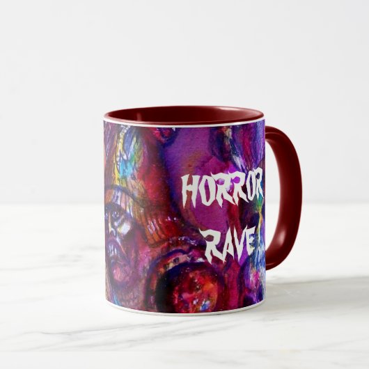 HALLOWEEN MONSTERS / ORK KRIEG Horror Rave Tasse (VorderseiteRechts)