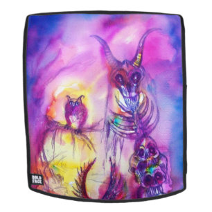 HALLOWEEN MONSTERS / ORK KRIEG Lila Fantasie Rucksack