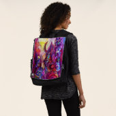 HALLOWEEN MONSTERS / ORK KRIEG Lila Fantasie Rucksack (Ausgewaschen)