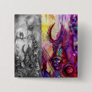 HALLOWEEN MONSTERS / ORK WAR Fantasy Button