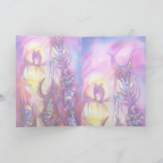 HALLOWEEN MONSTERS / ORK WAR Fantasy Karte (Innenseite)